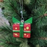 Lively Exquisite Batch – produced Christmas Bear Glass Ornaments