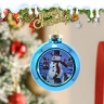 Christmas glass pendant