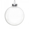 transparent clear christmas ball