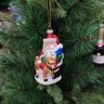 Lively Exquisite Batch – produced Christmas Bear Glass Ornaments