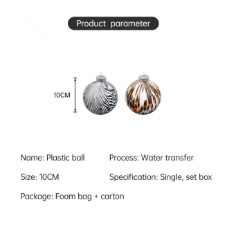 Customizable Plastic Ornaments with Water Transfer Printing for Party and Festival Use