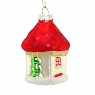 Christmas glass pendant