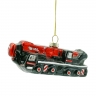 Christmas Tree Hanging Glass Car Pendant