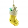 glass christmas socks pendants