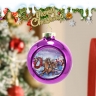Christmas glass pendant