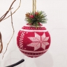 christmas knitted ball
