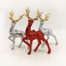 Festive Leaping Deer Holiday Decoration