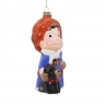 Christmas glass pendant