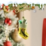Christmas glass figure pendant