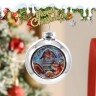 Christmas glass pendant