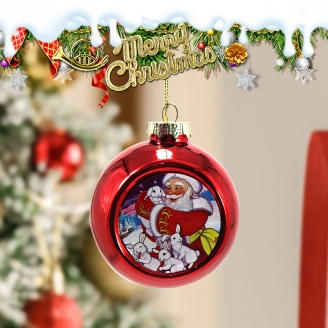 Christmas glass pendant