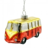 Christmas Tree Hanging Glass Car Pendant