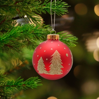 Handcrafted Artisan Glass Christmas Colorful Hanging Ornaments