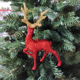 Festive Leaping Deer Holiday Decoration 