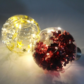 LED Shatterproof Transparentes Christmas Ball 