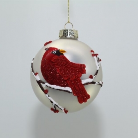 Christmas Painted Glass ball 