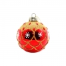  Bespoke Festive Red Glass Holiday Decor Ornaments