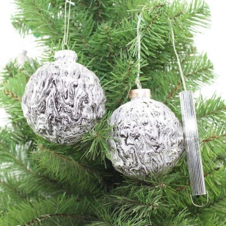 Water Transfer Printing Glass Christmas Lights Ball