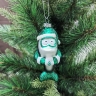Lively Exquisite Batch – produced Christmas Bear Glass Ornaments