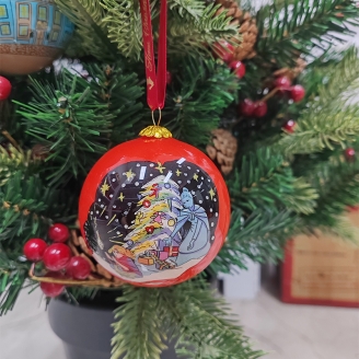 Creative Festive Glass Ball Ornaments – Perfect for Christmas and Holiday Party Decorations