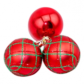 Christmas tree ornaments plastic balls 