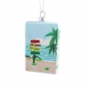 Christmas glass pendant