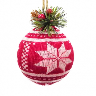 christmas knitted ball