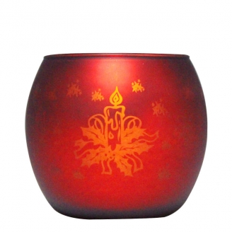 Glass candlestick