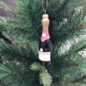 Mini Wine Bottle Christmas Ornament – DIY Personalized Glass Decoration 