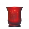 Glass candlestick