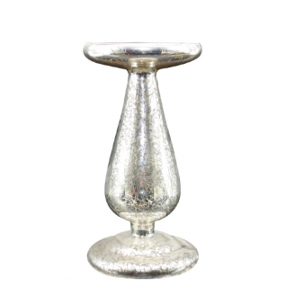 Glass candle holder