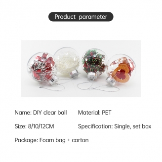 Warm Light Christmas Ball Ornaments – Decorative Elegance for Festive Cheer