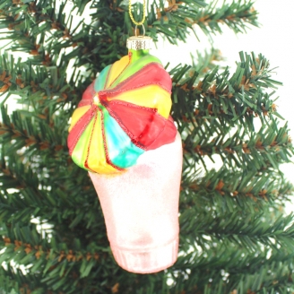 Christmas glass pendant