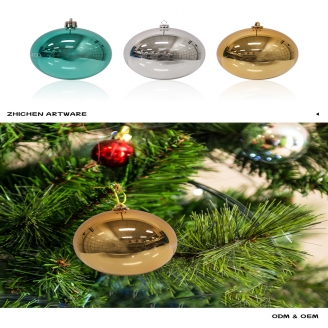 Colorful Electroplated Water Transfer Plastic Ornaments