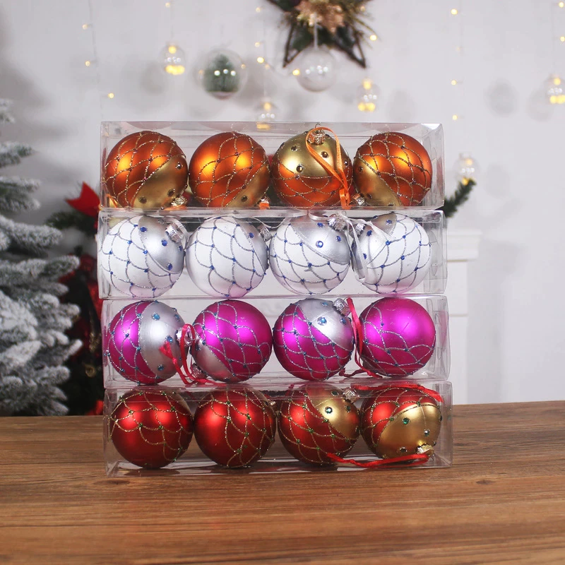 Christmas-decorations-Christmas-tree-hanging-gold-powder-matte-painted-ball-display-window-display-hotel-dress