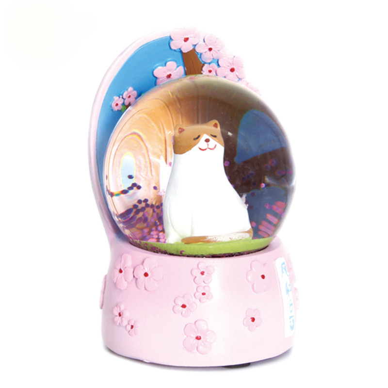 Lovely resin snow globe